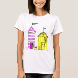 Camiseta Beach Huts 3 Ilustracion