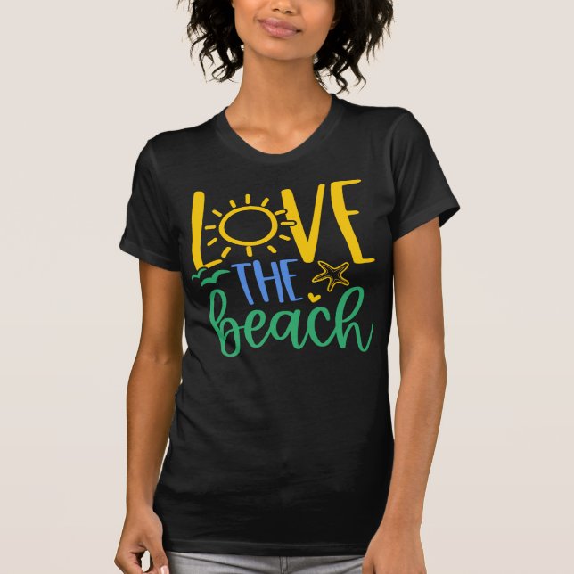 Camiseta Beach Lover "Love the Beach"  (Anverso)