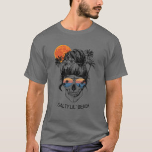Camiseta Beach Lover Salty Lil' Beach Funny vacaciones de v