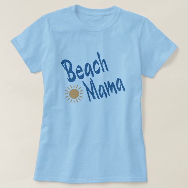 Camiseta Beach Mama (Diseño del anverso)