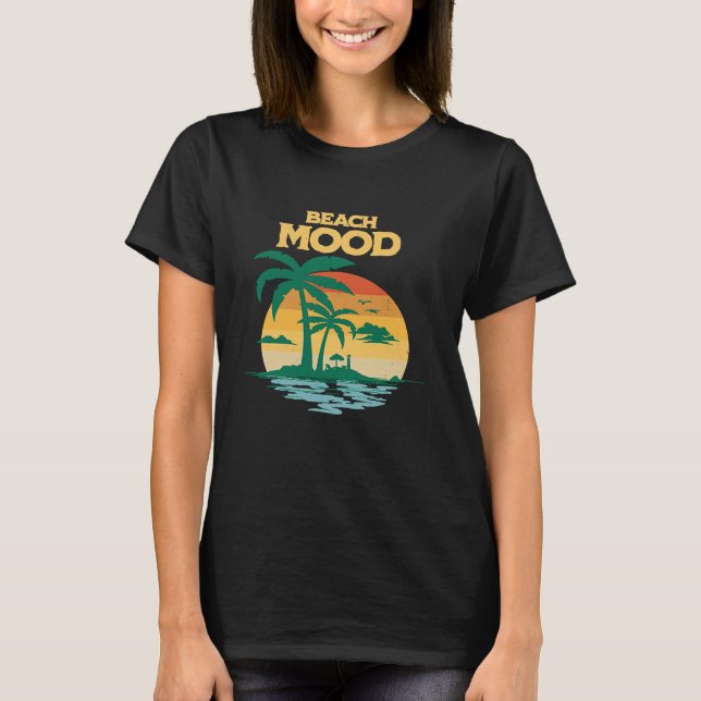 Camiseta Beach Mood  Aloha Hawaii Hawaiian Island Palm Tree (Anverso)