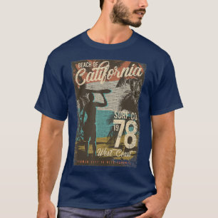 Camiseta Beach Of California Surf 1978 West Coast Con