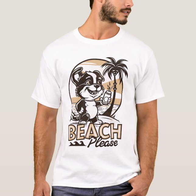 Camiseta Beach Please (Anverso)