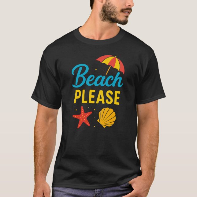 Camiseta Beach Please (Anverso)
