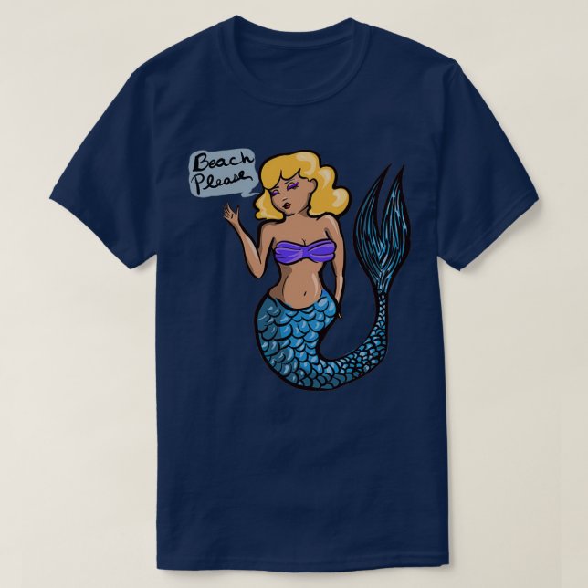 Camiseta Beach Please 1 (Diseño del anverso)
