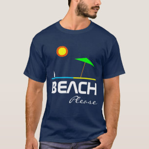 Camiseta Beach Please Funny one-de-un-personalizable