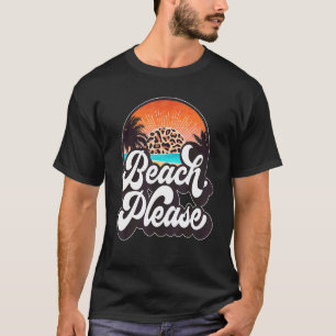 Camiseta Beach Please Hawaii Beach Sunset Summer Vacation F