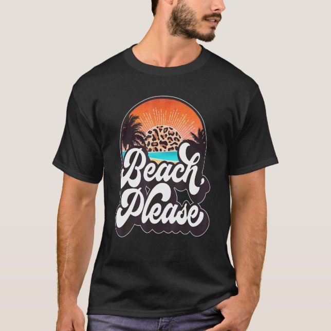 Camiseta Beach Please Hawaii Beach Sunset Summer Vacation F (Anverso)