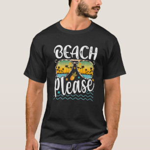 Camiseta Beach Please Sungafas Hawaii Beach Hello Summer