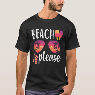 Camiseta Beach Please Sungafas Hawaii Beach Hello Summer