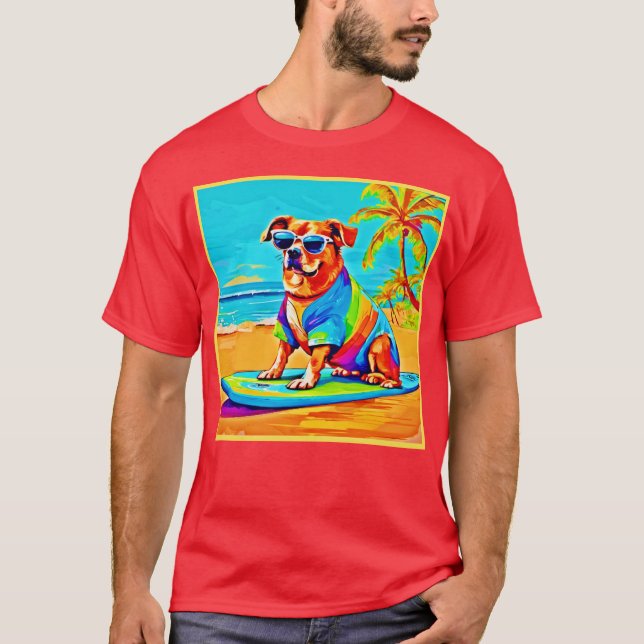 Camiseta Beach Pup: El encanto del surf (Anverso)