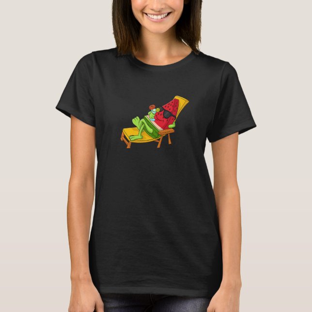 Camiseta Beach Resting Watermelon Women Water Fruit Love (Anverso)