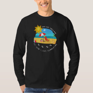 Camiseta Beach Sand Surf Tans Wine Oh Cómo Me Encanta El Su