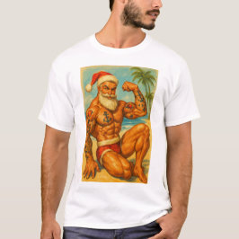 Camiseta Beach Santa Gay T-Shirt | Gay Shirt for Men | LGBT