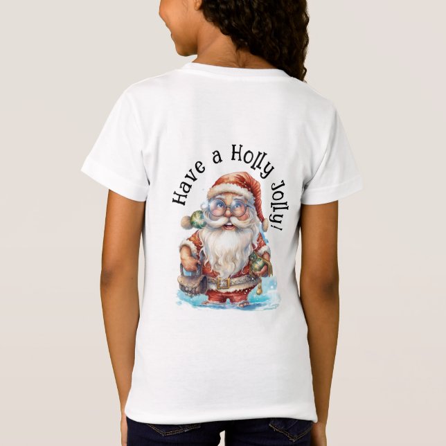 Camiseta Beach Santa para los niños y todos (Reverso)