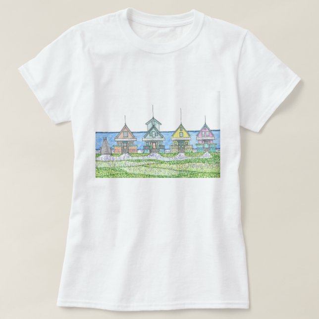 Camiseta Beach Shack Life 1; camiseta; azul (Diseño del anverso)