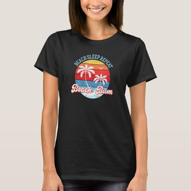 Camiseta Beach Sleep Repeat Beach Bum (Anverso)