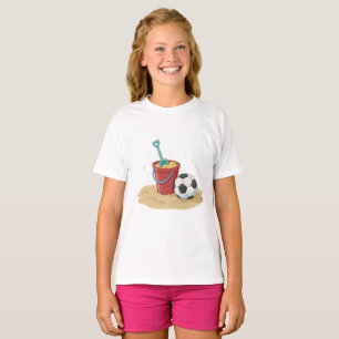 Camiseta Beach Soccer Bucket and Ball in the Sand