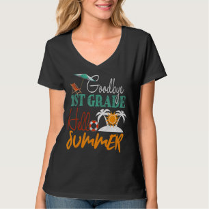 Camiseta Beach Sun Day Of School Feliz Último Día S