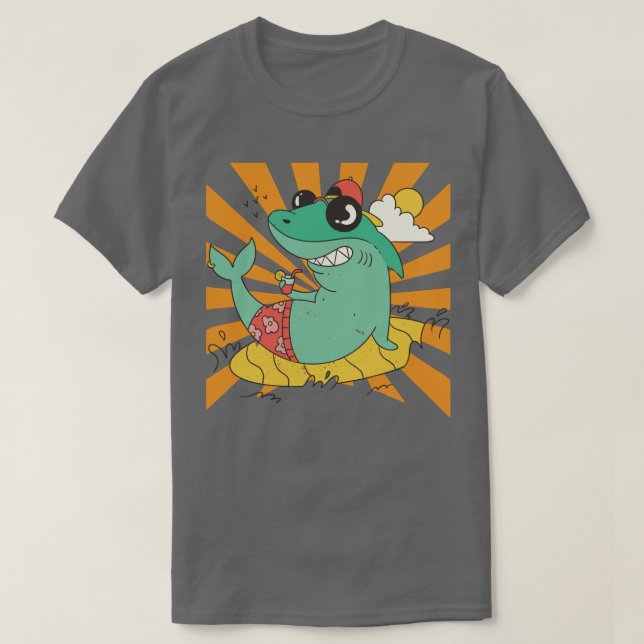 Camiseta Beach sunglasses Shark  (Diseño del anverso)