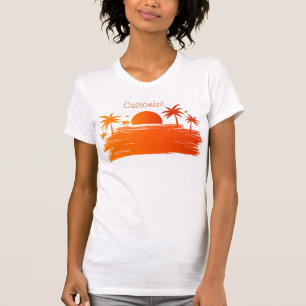Camiseta Beach Sunrise Sunset Thunder_Cove