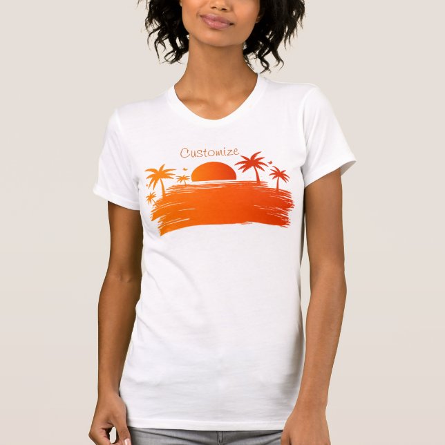 Camiseta Beach Sunrise Sunset Thunder_Cove (Anverso)