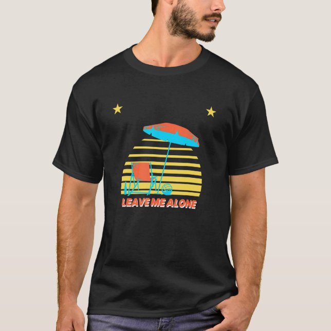 Camiseta Beach Sunset Me Deja En Paz (Anverso)
