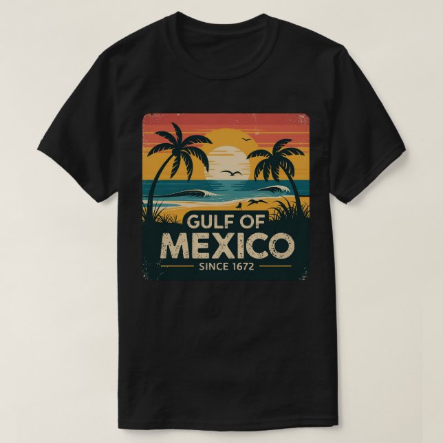 Camiseta Beach Sunset Shirt Tropical Getaway Golfo de Méxic (Diseño del anverso)