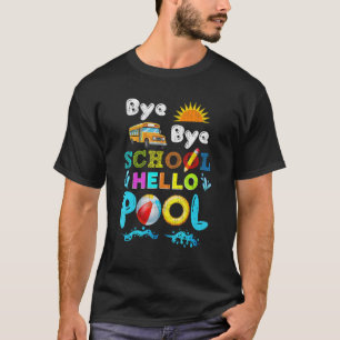 Camiseta Beach Sunset Summer End School Year Bye School Hel