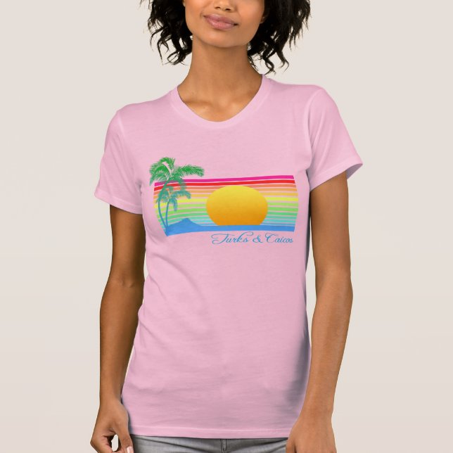 Camiseta Beach Sunset Turcas Caicos (Anverso)