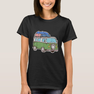 Camiseta Beach Surf Board Van Surfer Vacation Re de verano 