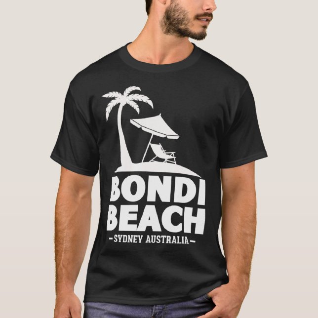Camiseta Beach Sydney Australia Summer Vacation Palm Trees (Anverso)