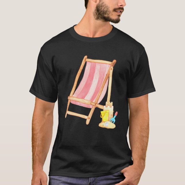 Camiseta BEACH TIME Classic beach chair (Anverso)