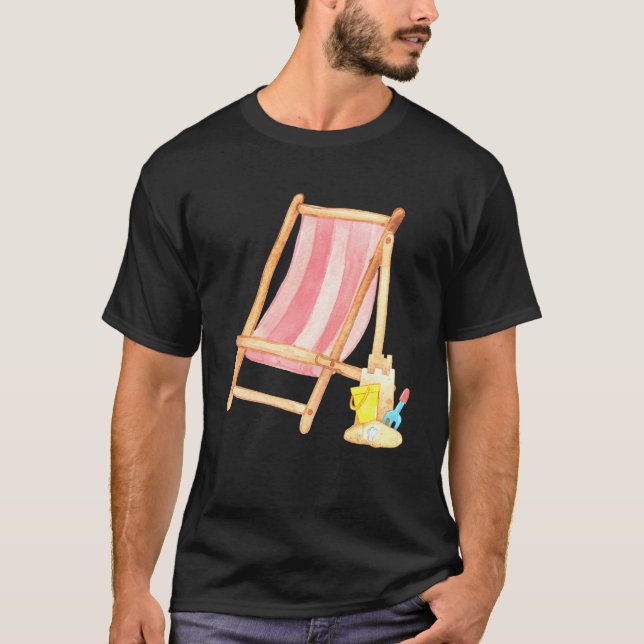Camiseta BEACH TIME Classic beach chair (Anverso)