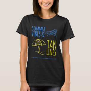 Camiseta Beach Umbrella Vacation Sand Tees