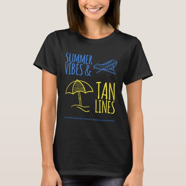 Camiseta Beach Umbrella Vacation Sand Tees (Anverso)