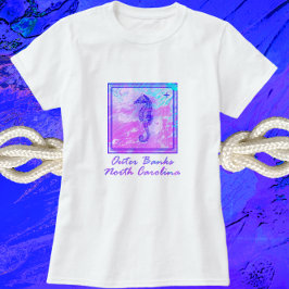 Camiseta Beach Vacation Outer Banks NC Seahorse