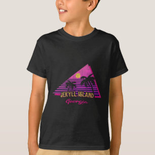 Camiseta Beach Vaporwave Vacation Souvenir Jekyll Island