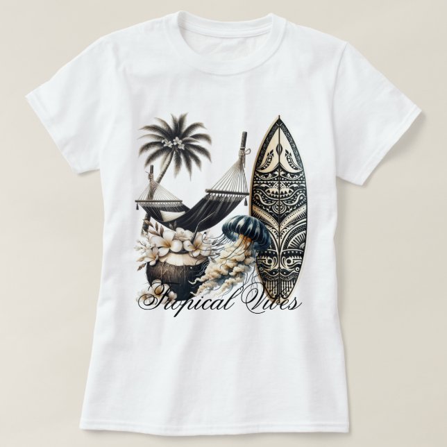 Camiseta Beach Vibes (Diseño del anverso)