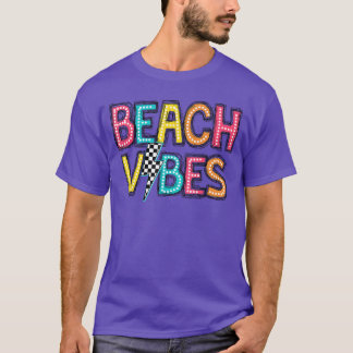 Camiseta Beach Vibes Hola Summer Vacation Chica Mujeres Ado