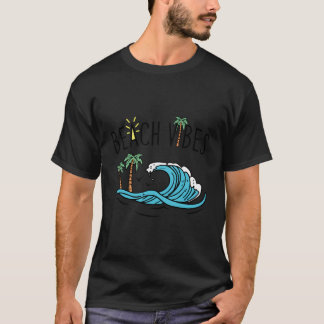 Camiseta Beach Vibes Ocean Wave Y Palm Trees