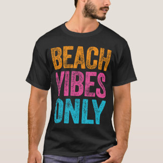 Camiseta Beach Vibes Sólo Funny Cita Vacaciones A Chicas De