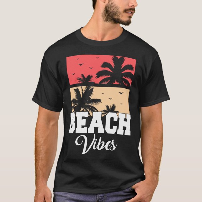 Camiseta Beach Vibes Vacation Beach Summer (Anverso)