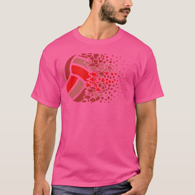 Camiseta Beach Volleyball Volleyball Heart (Anverso)