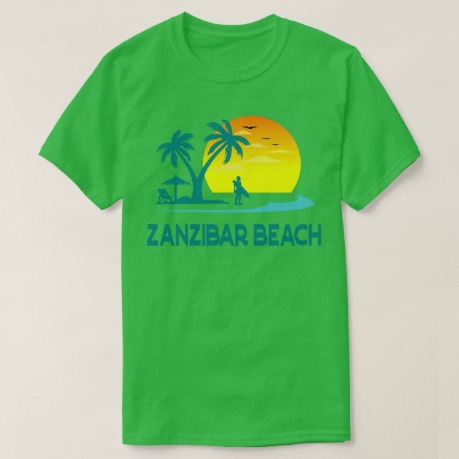 Camiseta Beach zanzibar (Diseño del anverso)