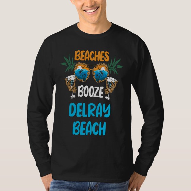 Camiseta Beaches Booze Delray Beach Summer Vacation Party M (Anverso)