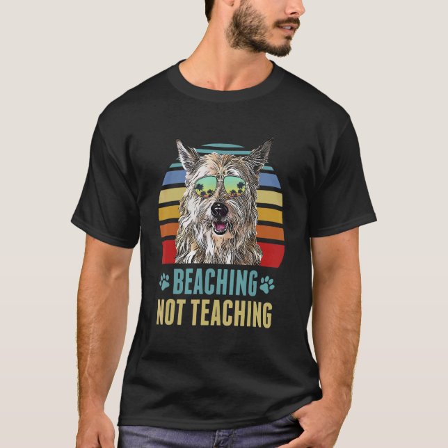 Camiseta Beaching Not Teaching Berger Picard Dog Summer (Anverso)