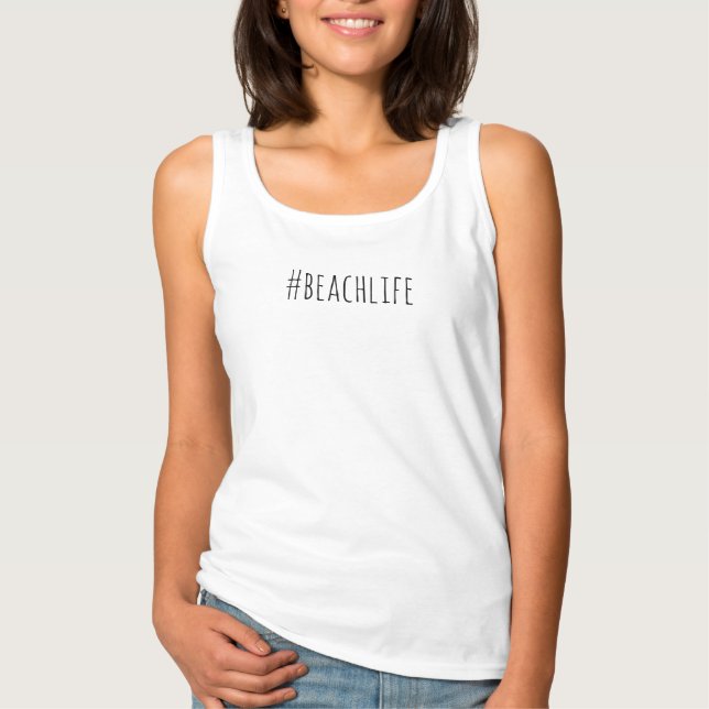 Camiseta #BeachLife - Tanque de verano (Anverso)