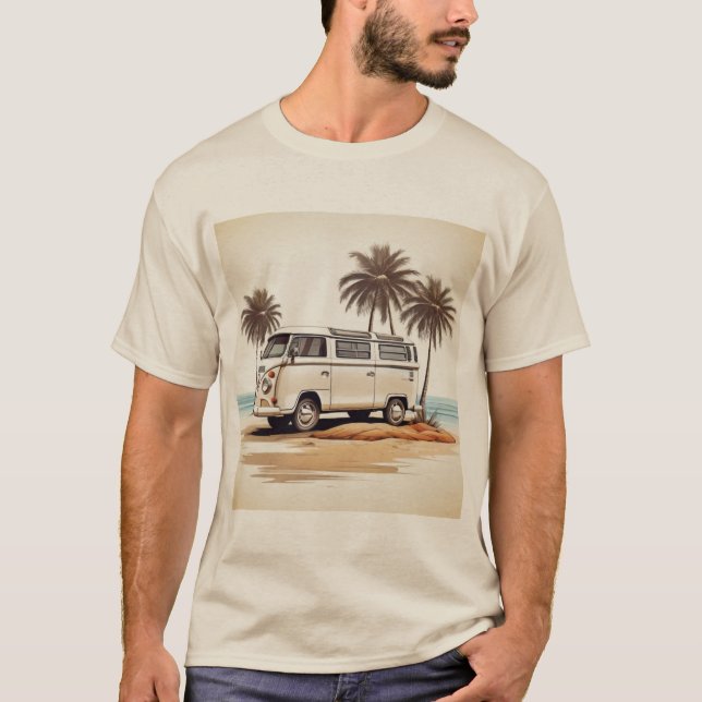 Camiseta Beachside Kombi Adventure Tee - Retro Coastal Char (Anverso)