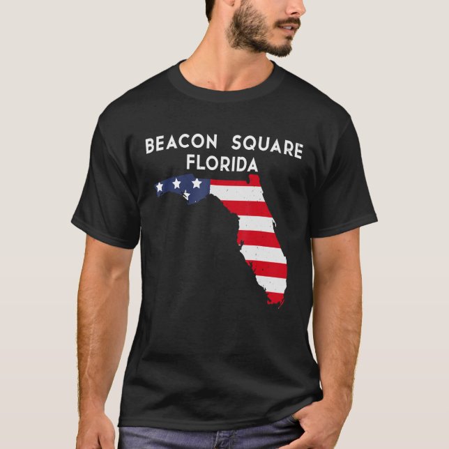 Camiseta Beacon Square Florida USA State America Travel Flo (Anverso)